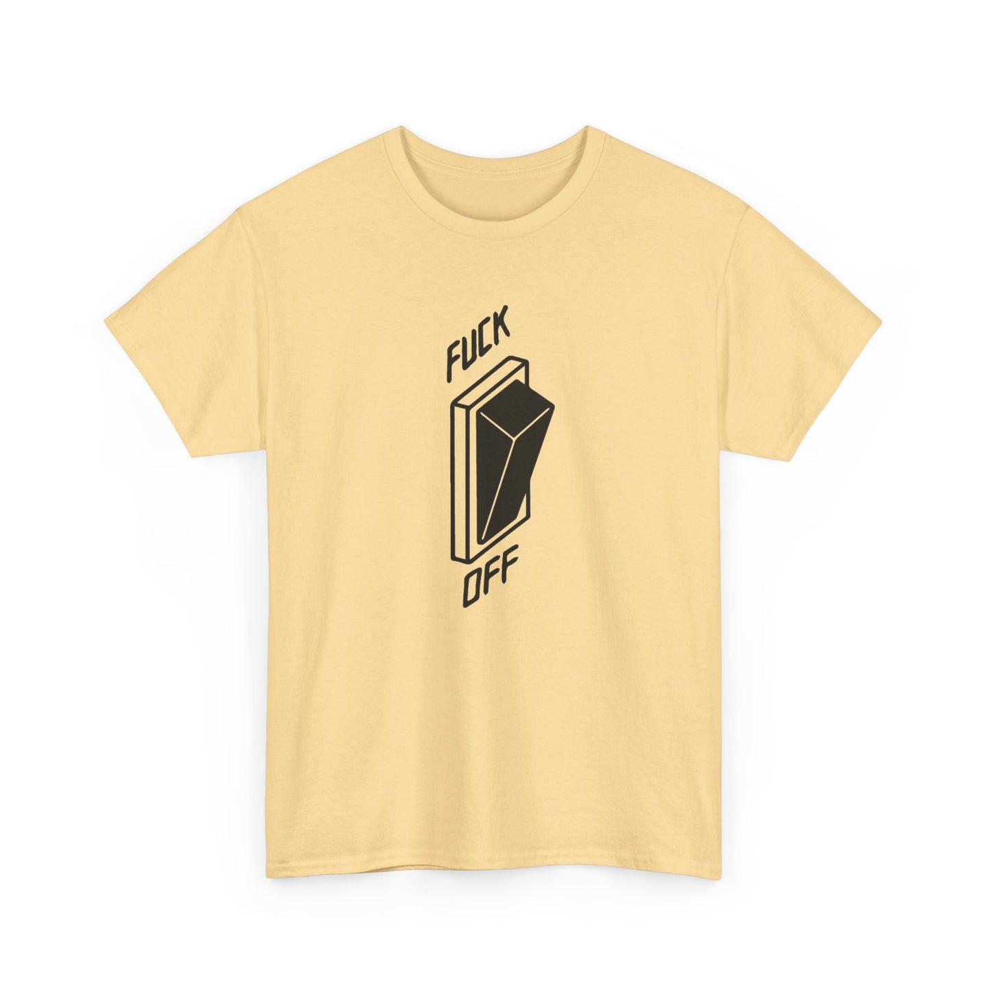 F Off Funny Jokes Humor Graphic T Shirt NEW Vintage Unisex Heavy Cotton Tee