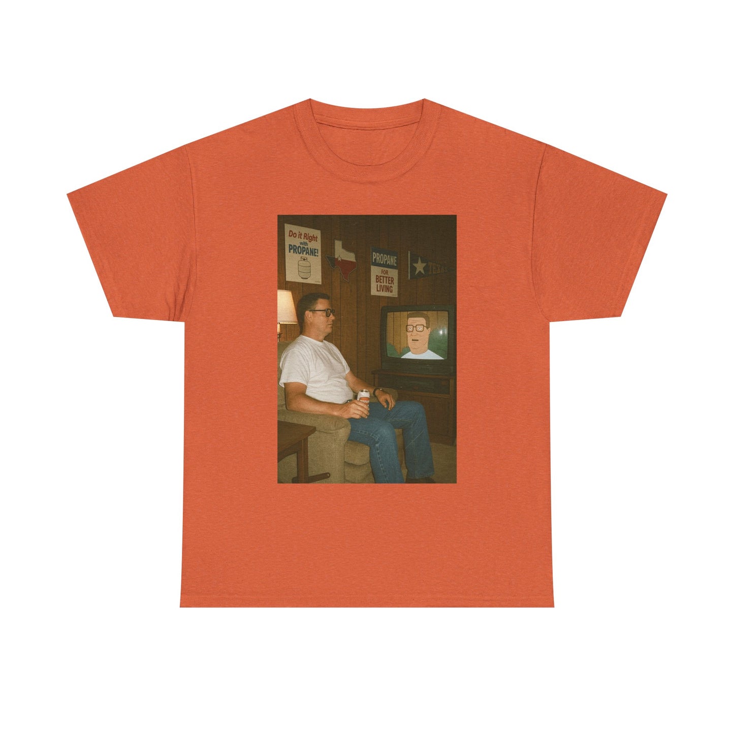 King Of The Hill Funny Graphic T Shirt Unisex Heavy Cotton Tee Gift New