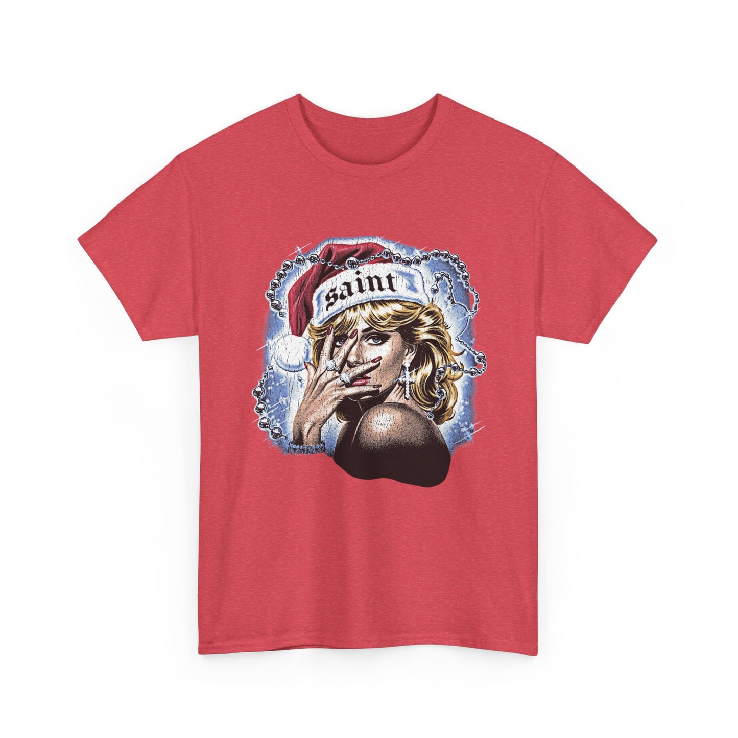 Saint Christmas Vintage Graphic T Shirt NEW Adult Tee