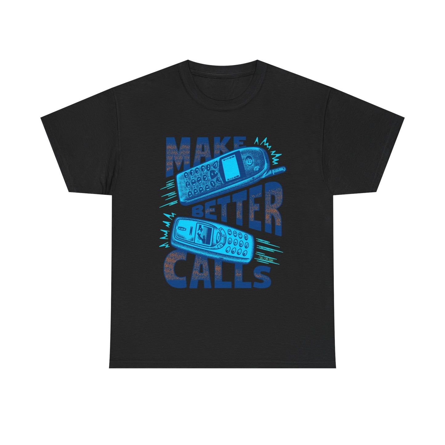 Make Better Calls Vintage Graphic T-Shirt, Unisex Cotton Shirt