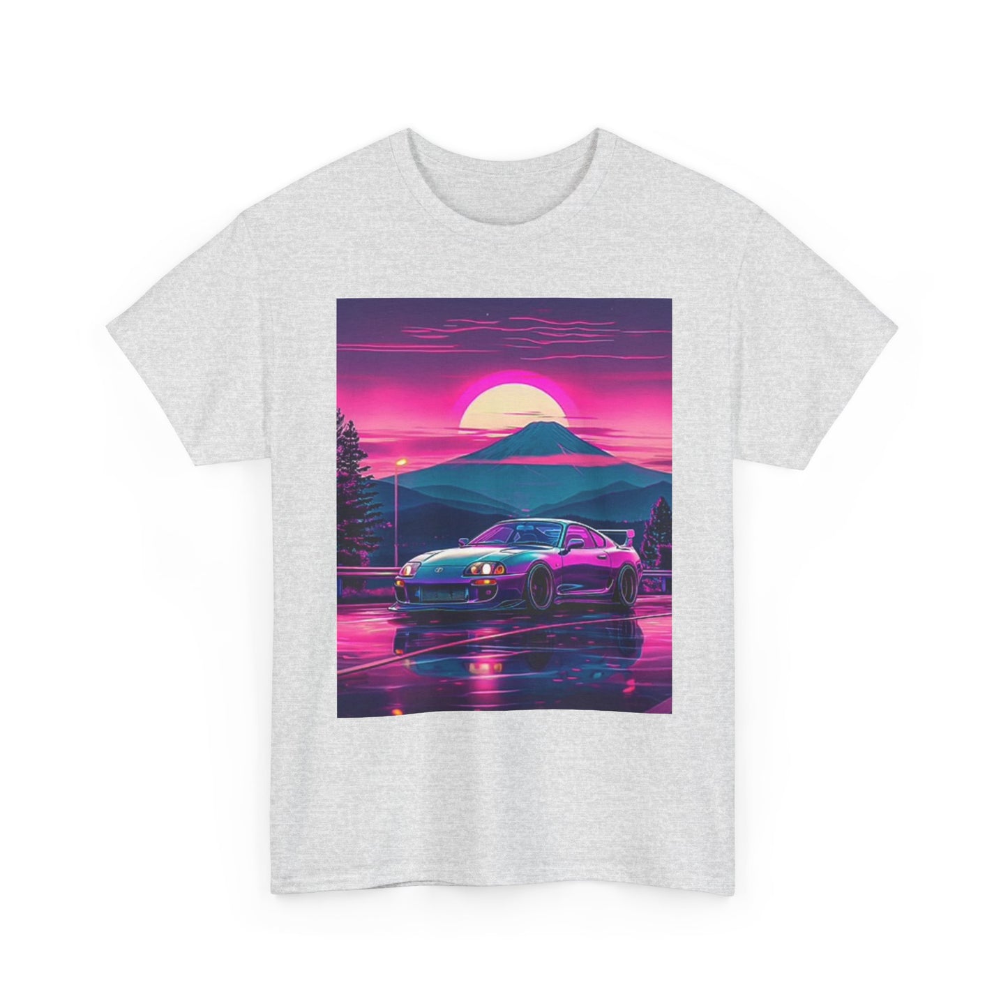 Supra Graphic T Shirt Retro Tokyo Japan Mountains JDM Unisex Heavy Cotton Tee