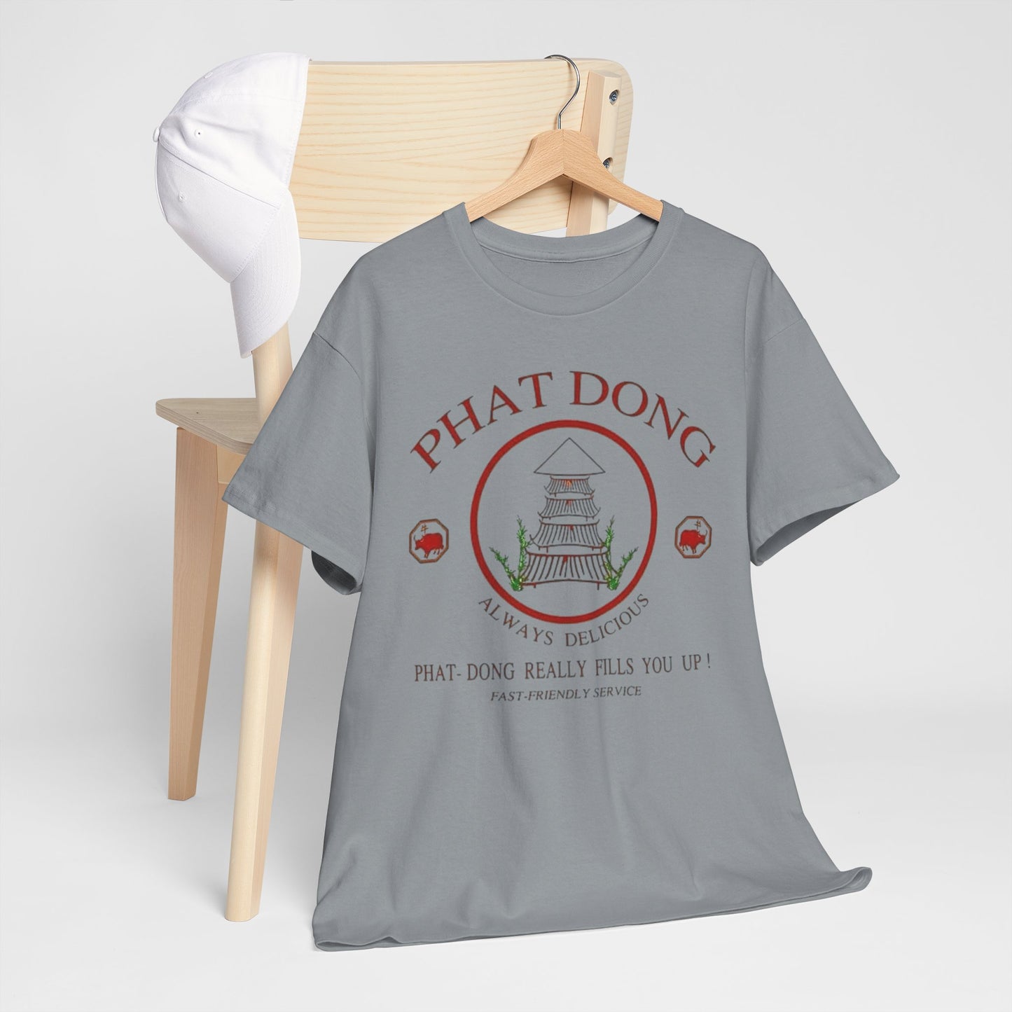 Phat Dong Funny Chinese Food Graphic T-Shirt Gift NEW Jokes  Heavy Cotton Tee