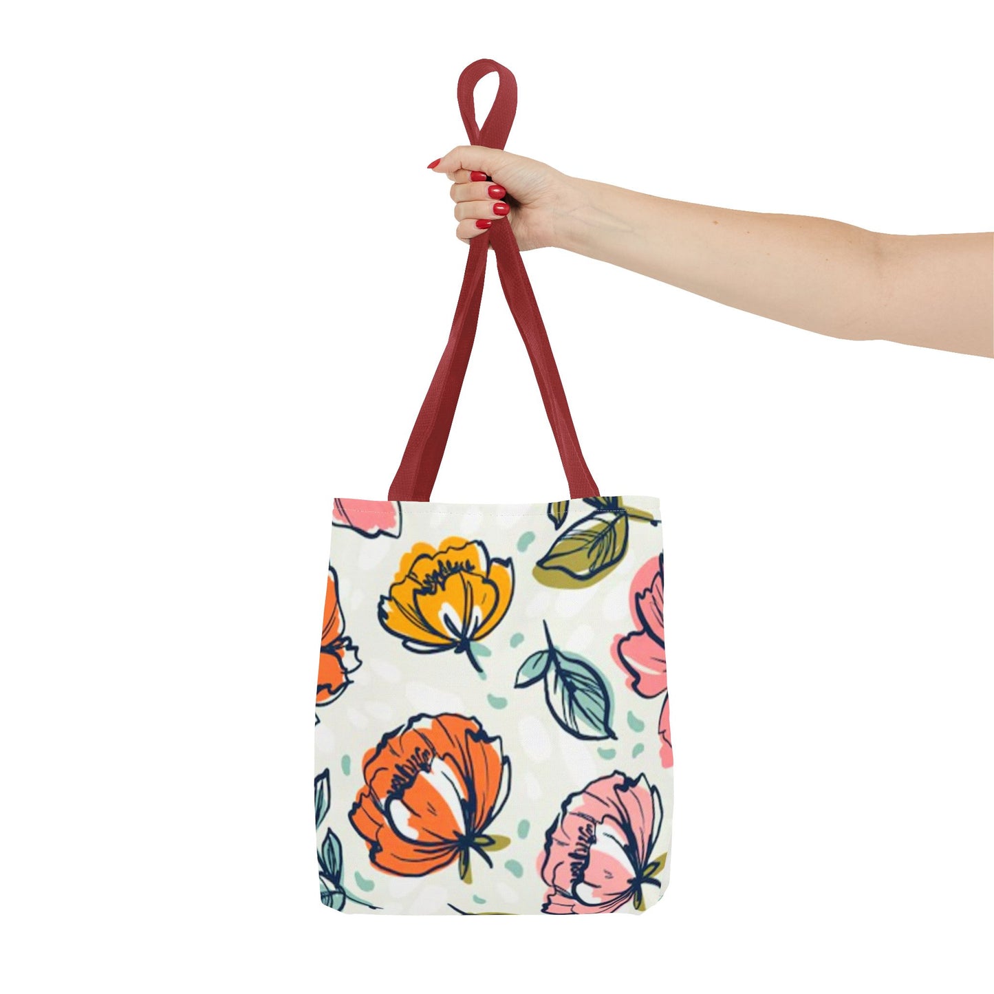 Multi Color Flowers Pattern Brand NEW Tote Bag (AOP)