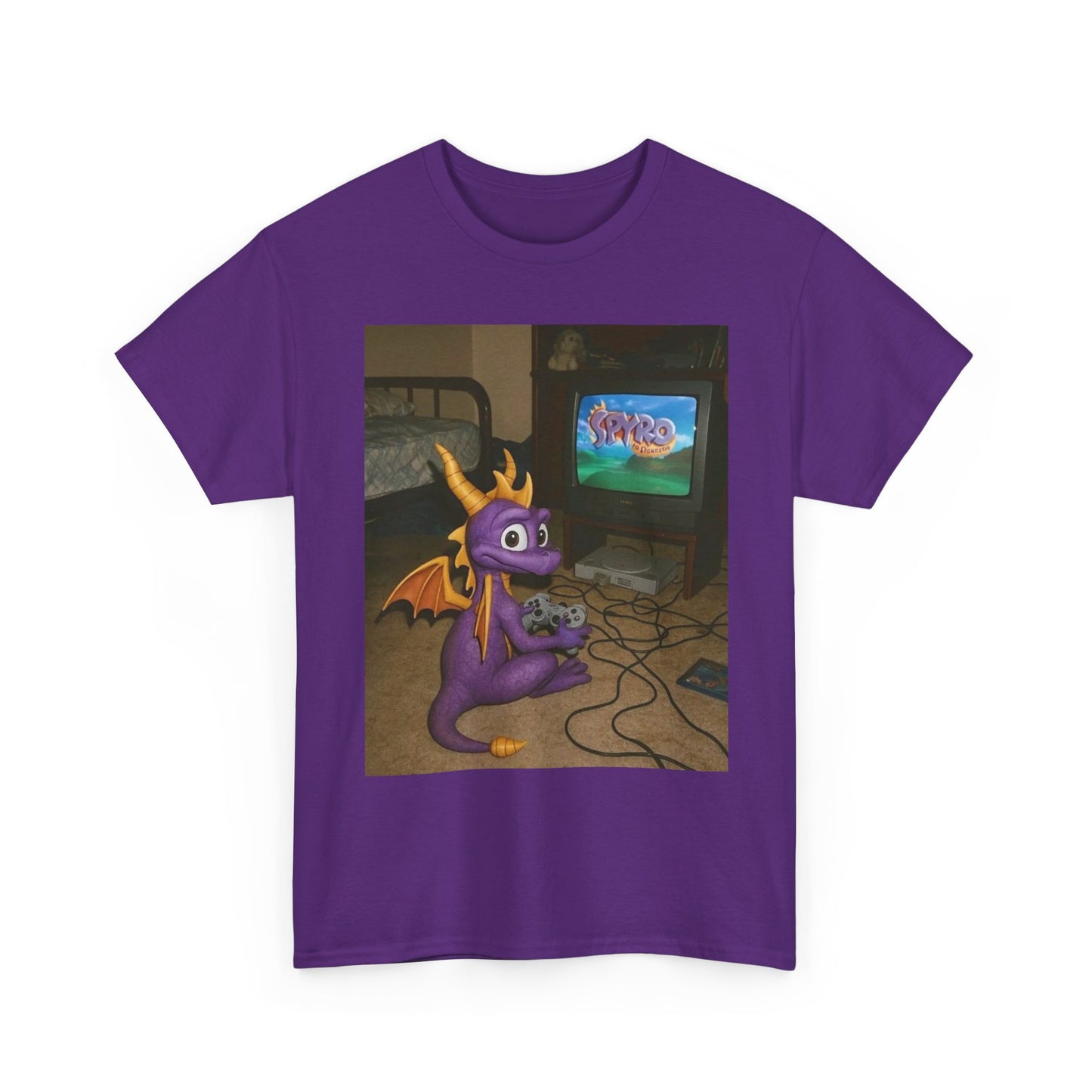 Spyro Graphic T Shirt Vintage Funny Gaming Unisex Heavy Cotton Tee