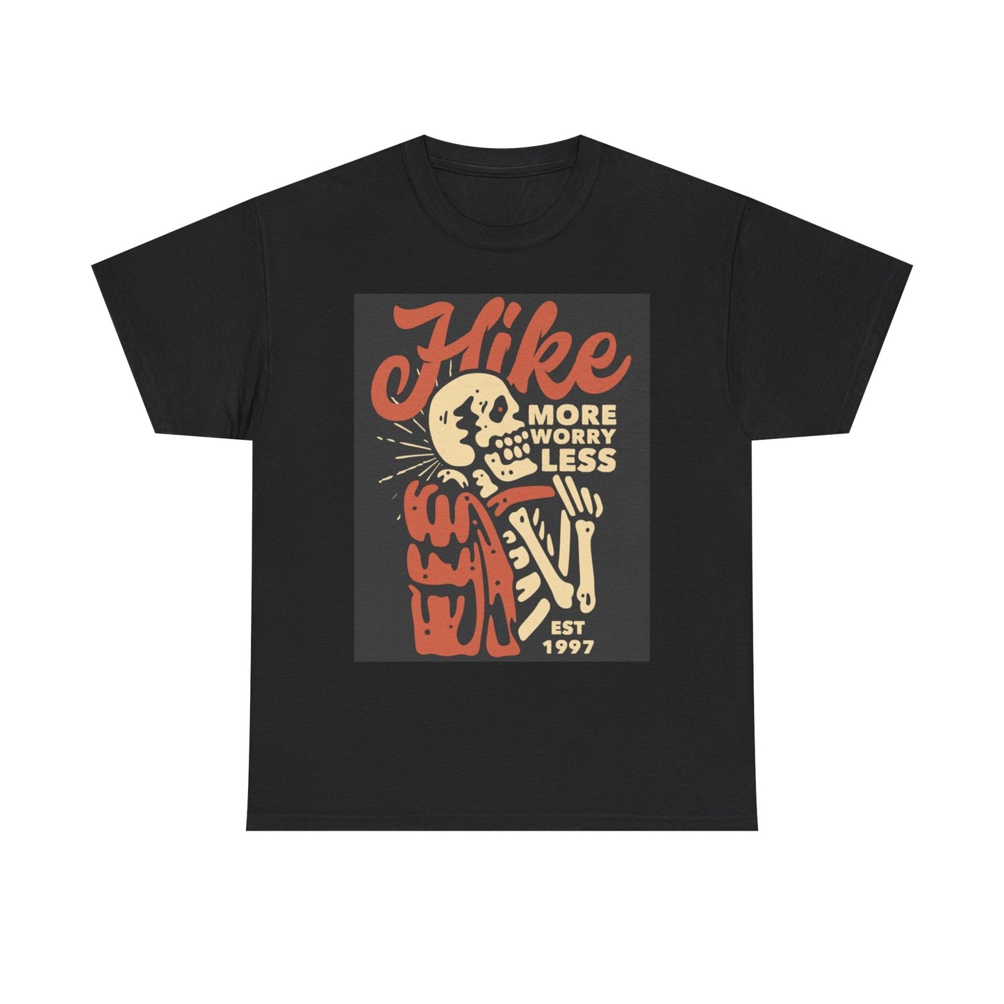 Hike More Worry Less Graphic T Shirt Brand New Cotton Tee