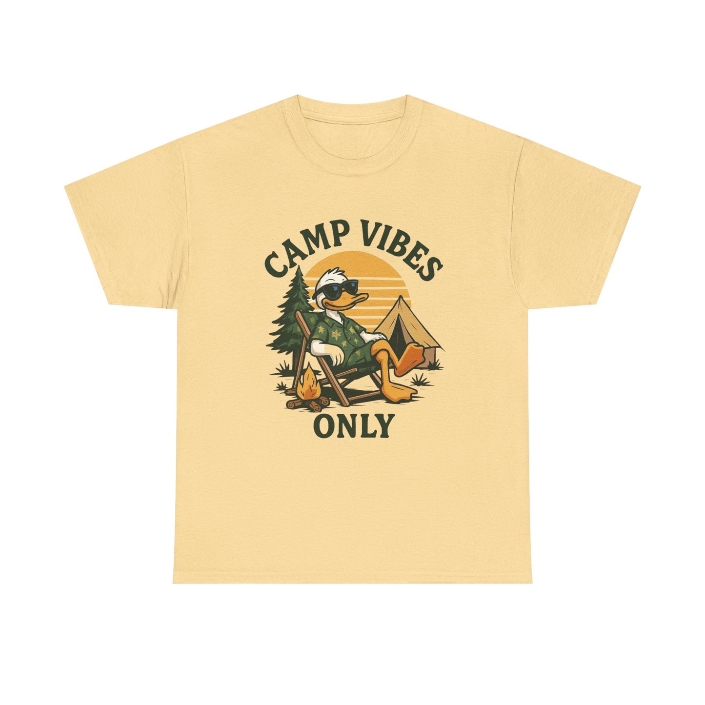 Camping Vibes Only Graphic T Shirt NEW Adult Tee
