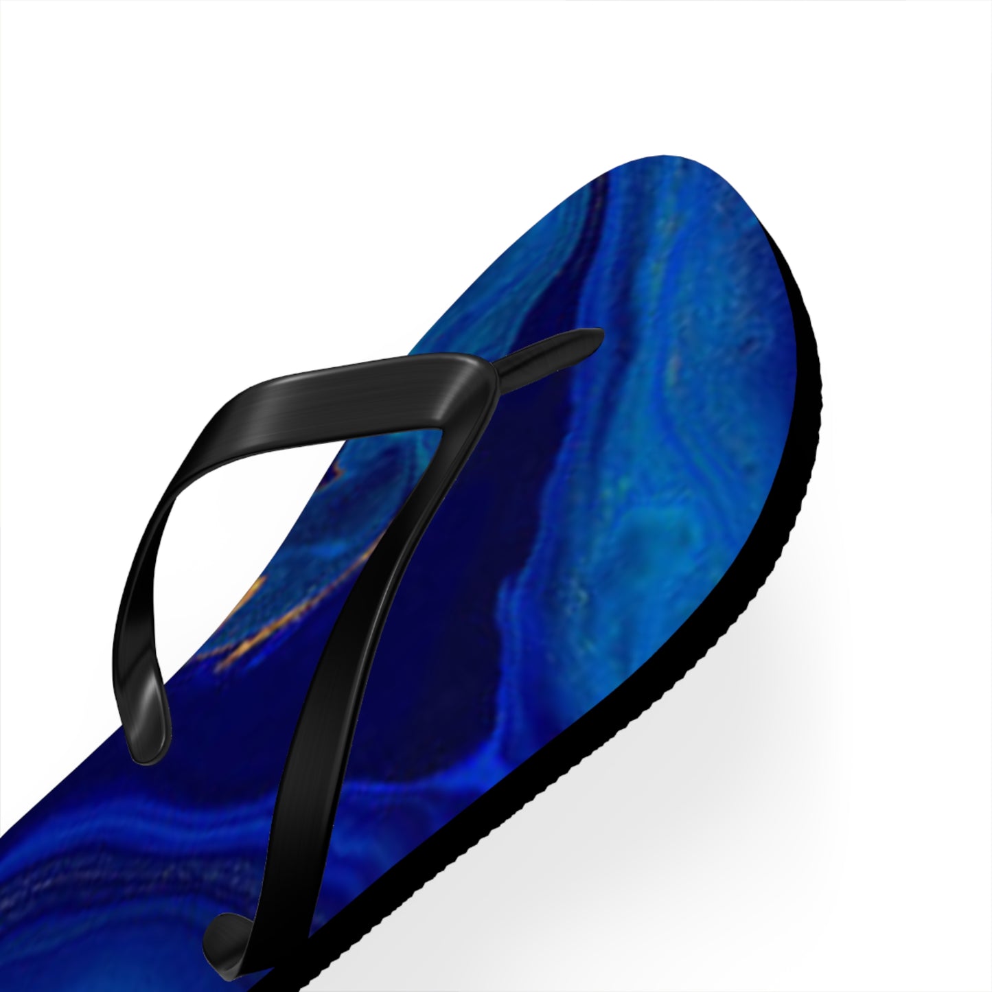 Blue Marble Flip Flops, Sandals Slides, Summer Footwear, Brand New