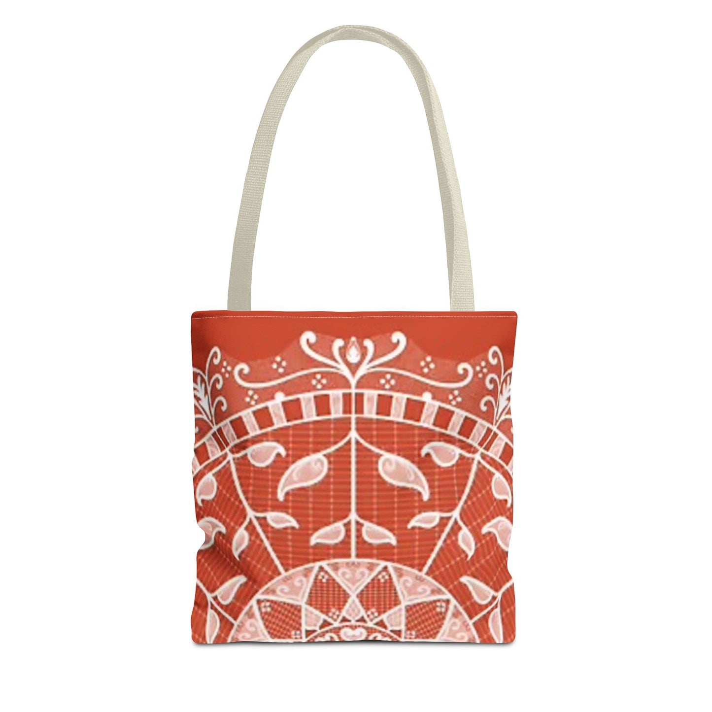 Orange And White Multi Color BRAND NEW MODERN Tote Bag (AOP)