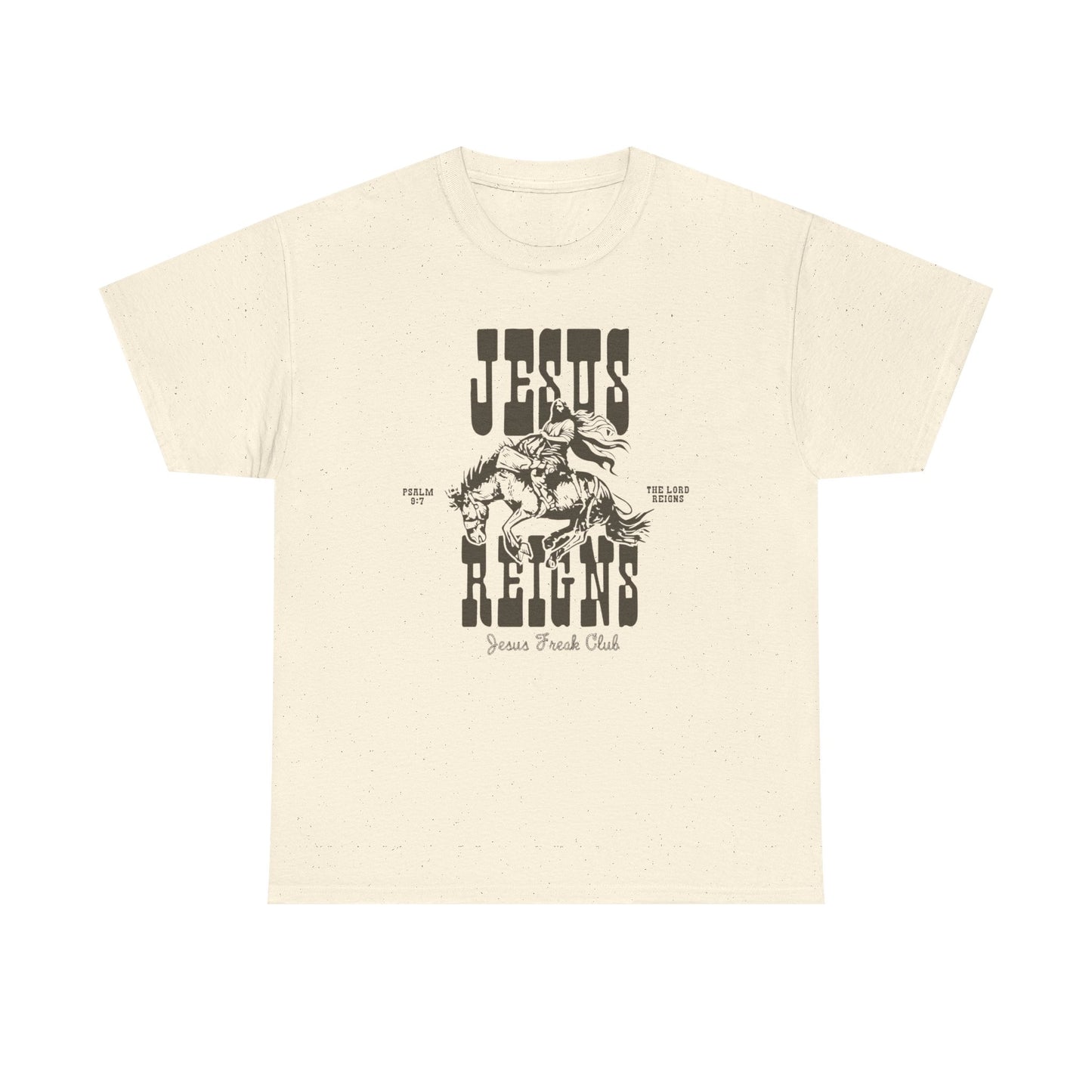 Jesus Reigns Graphic T Shirt ALL SIZES Tee Unisex Heavy Cotton