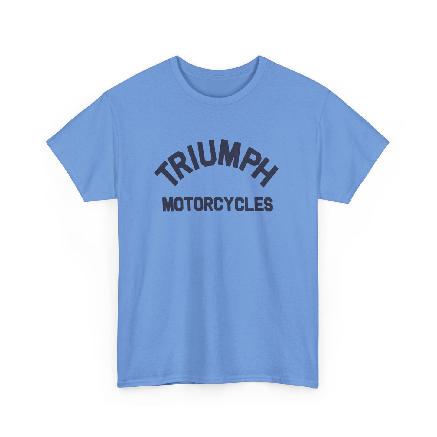 Triumph Motorcycles Tshirt Vintage Logo Classic Fit Unisex Heavy Cotton Tee