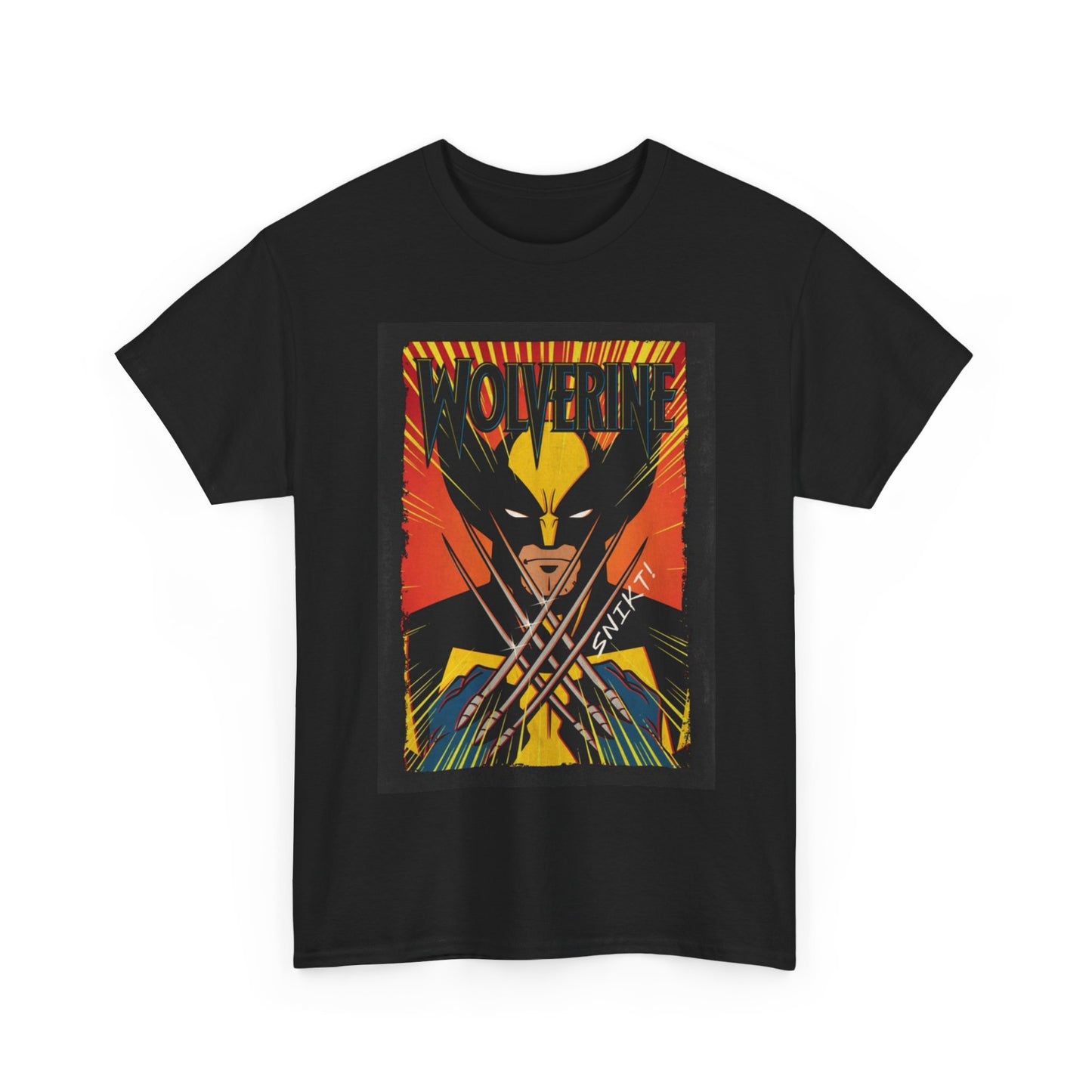 Wolverine Tshirt Vintage xmen Graphic Comic Book retro  Unisex Heavy Cotton Tee