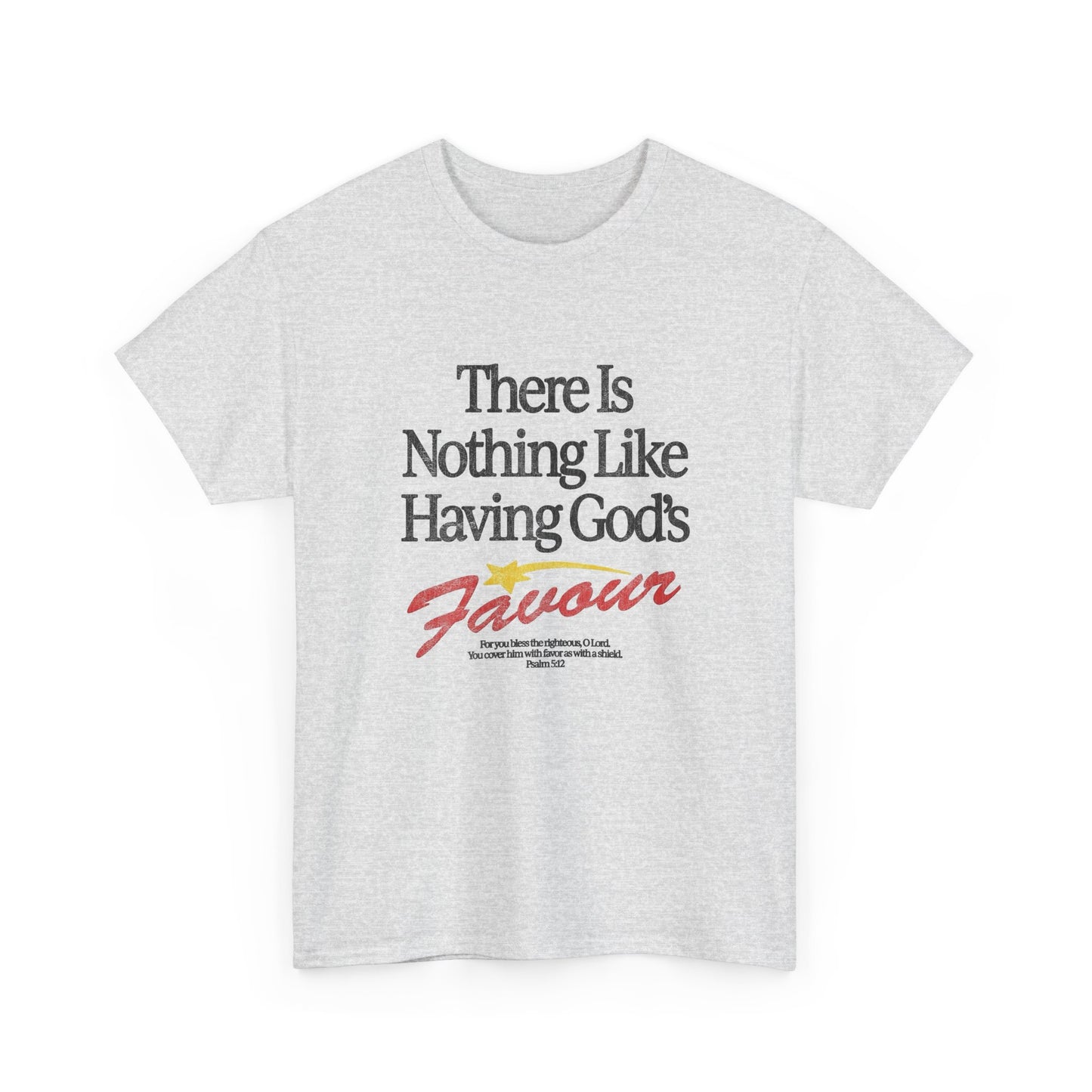 Gods Favour Jesus Graphic T Shirt NEW Vintage Unisex Heavy Cotton Tee