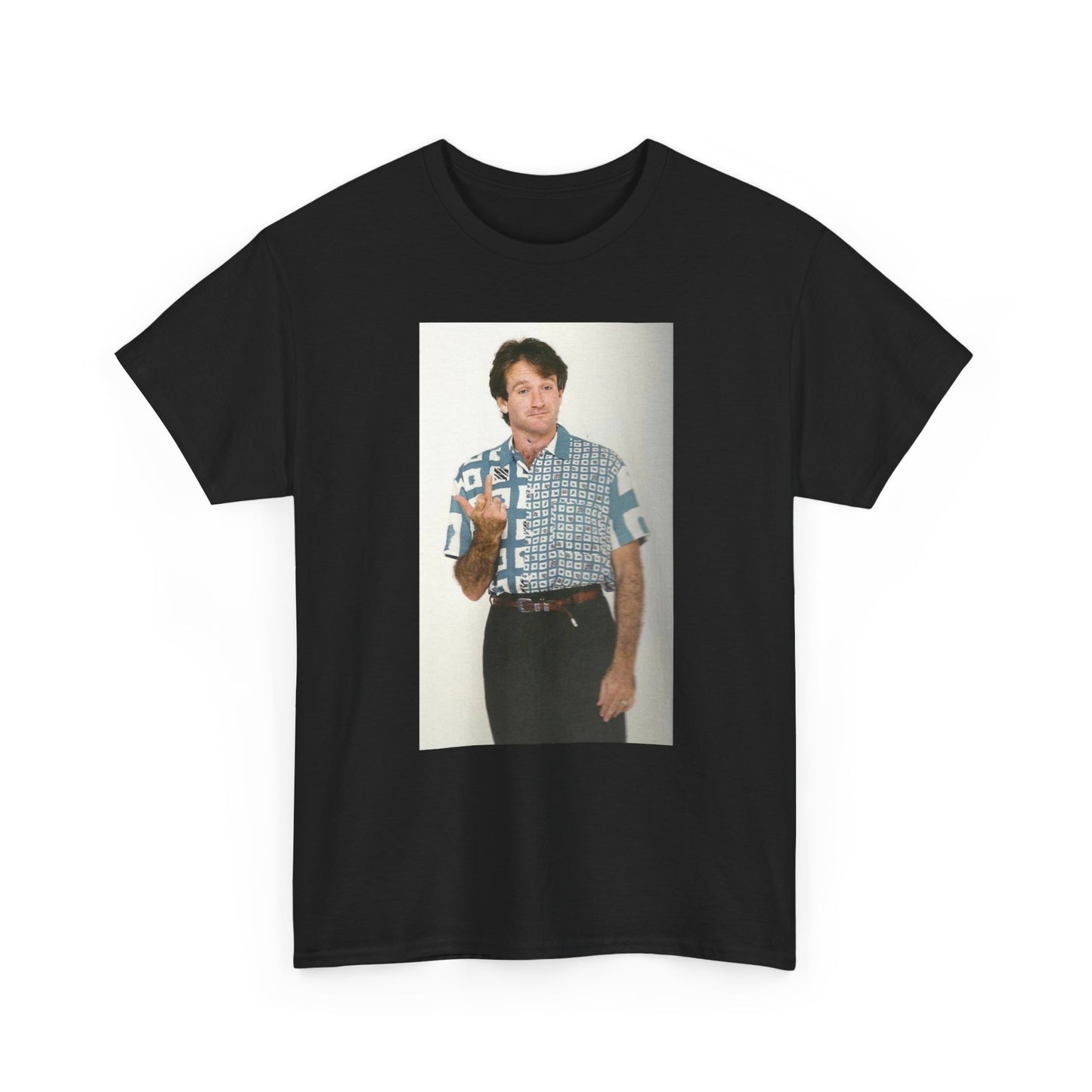 Robin Williams T-shirt vintage comedy tour 90s graphic Unisex Heavy Cotton Tee