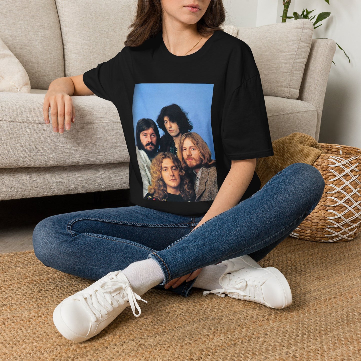 Led Zeppelin T-shirt rock retro vintage band tee Unisex Softstyle T-Shirt