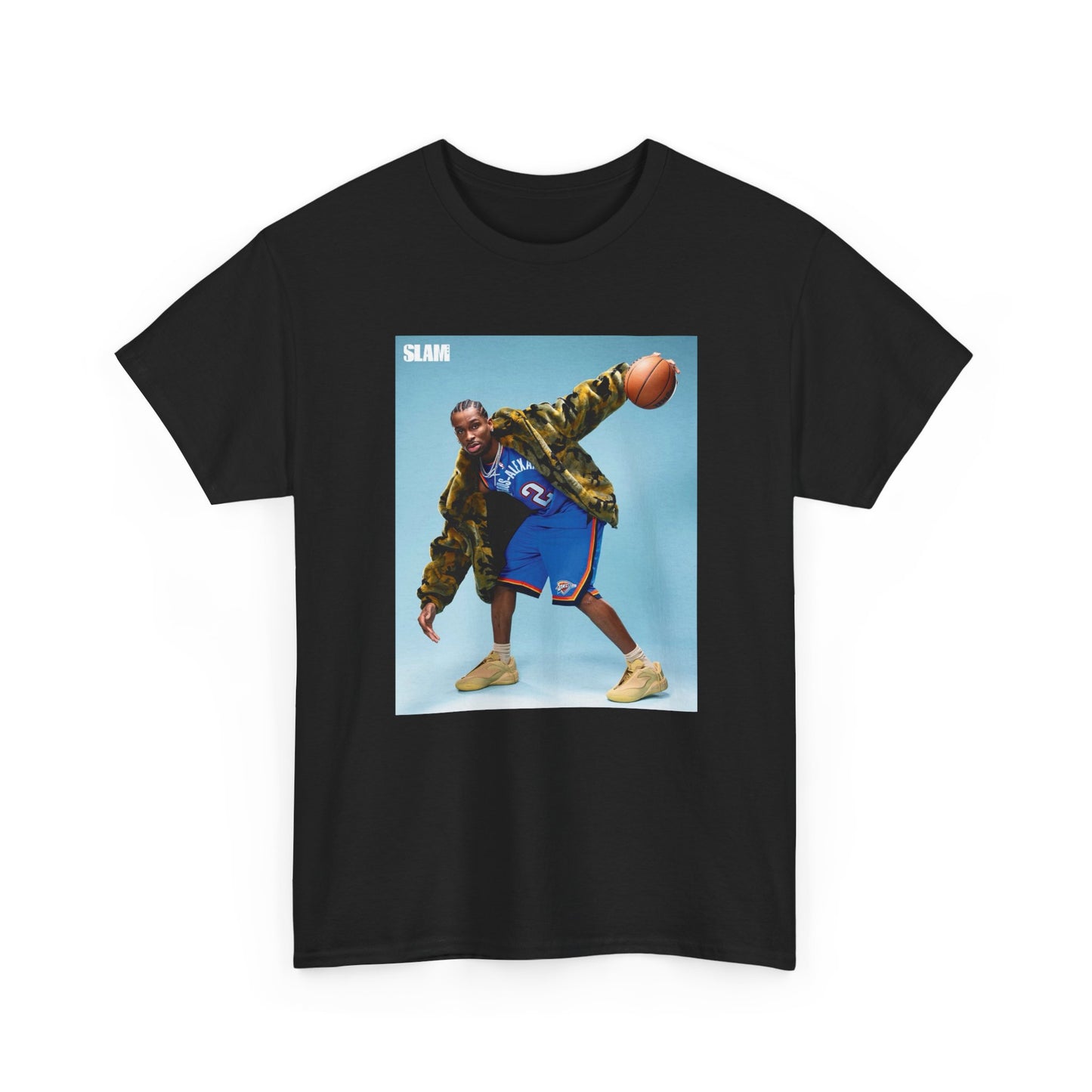 Shai Gilgeous Alexander Graphic T Shirt OKC Basketball Retro Heavy Cotton