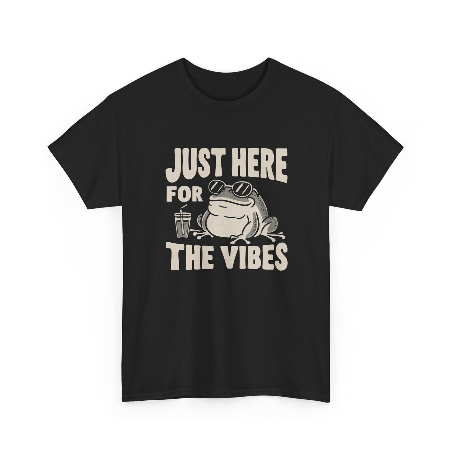 Just Here For The Vibes Graphic T Shirt NEW ADULT Tee