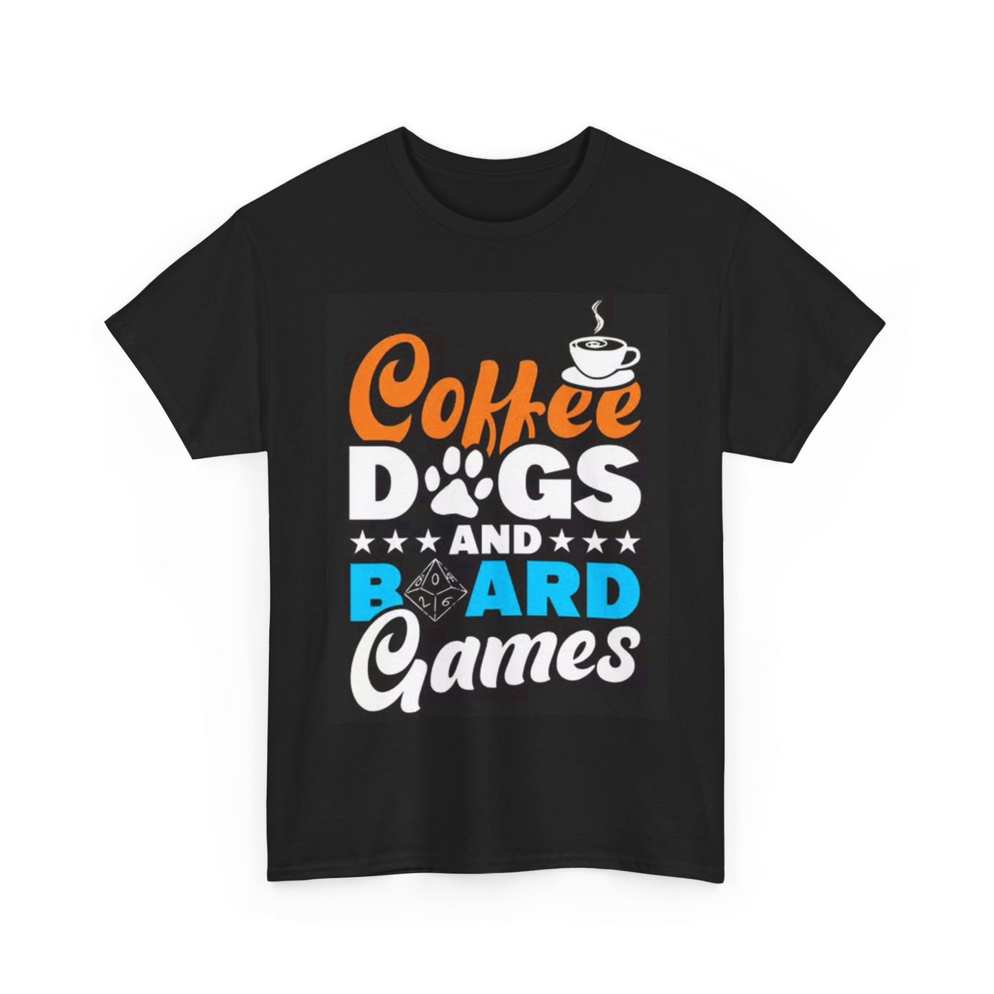 Coffee And Dogs Shirt Funny Graphic Unisex Heavy Cotton Tee
