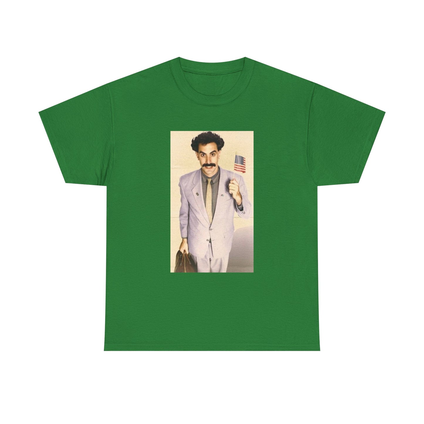 Borat Comes to America Tshirt Funny Comedy Movie Unisex Heavy Cotton Tee
