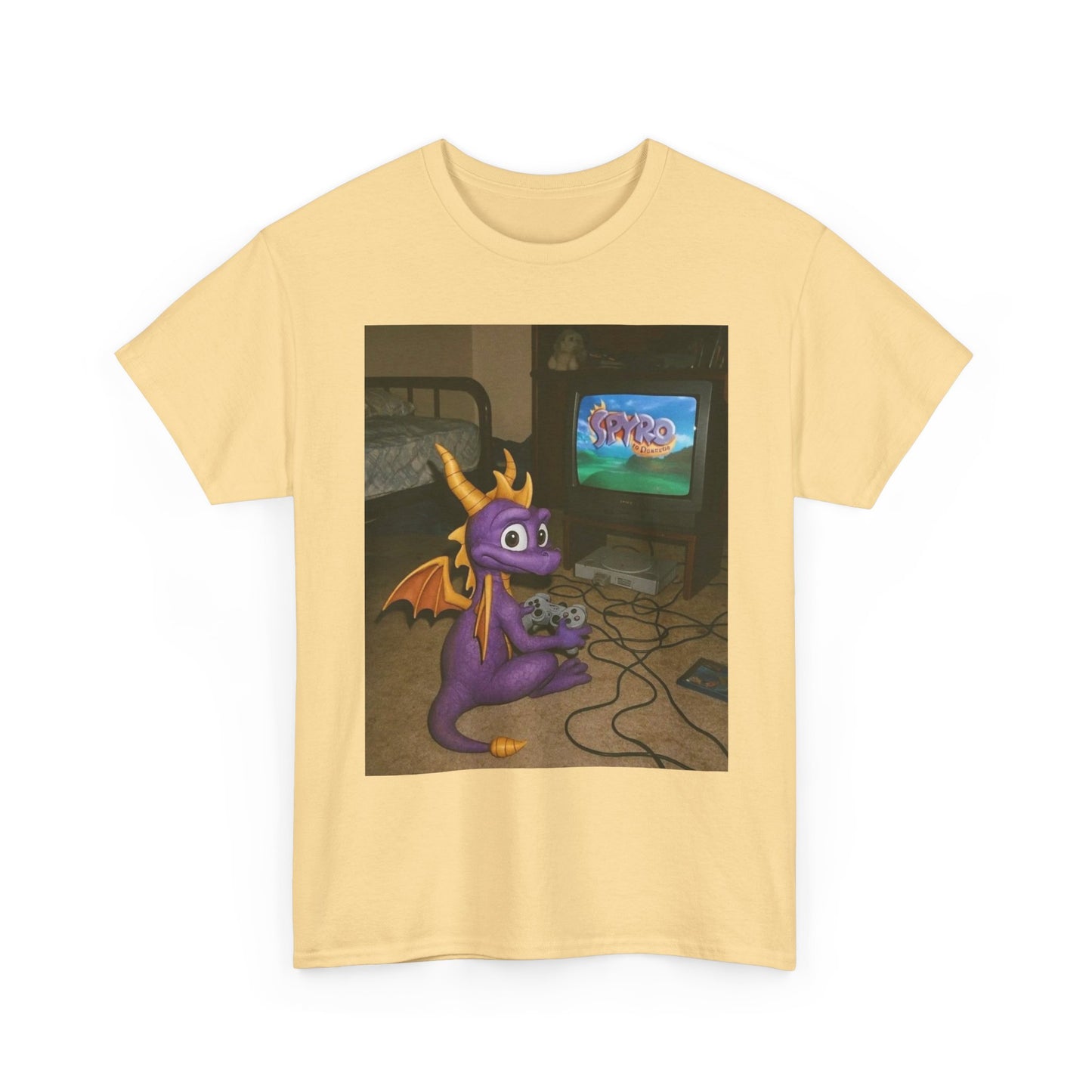 Spyro Graphic T Shirt Vintage Funny Gaming Unisex Heavy Cotton Tee