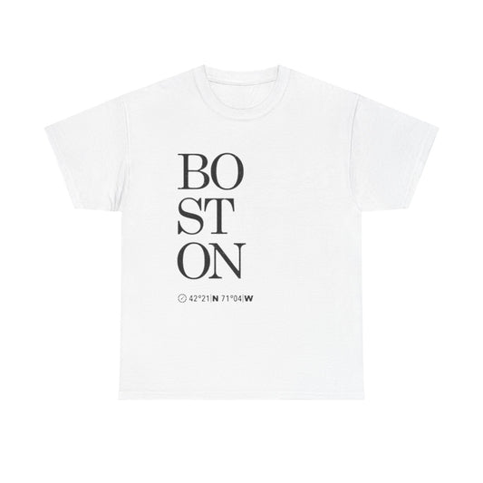 Boston Modern Classic Graphic T Shirt Unisex NEW Heavy Cotton Tee