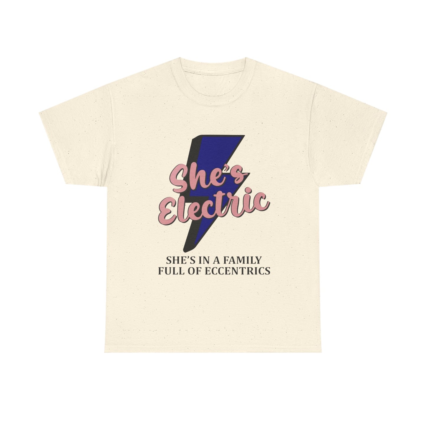 Shes Electric Retro Graphic T Shirt Unisex Heavy Cotton Tee
