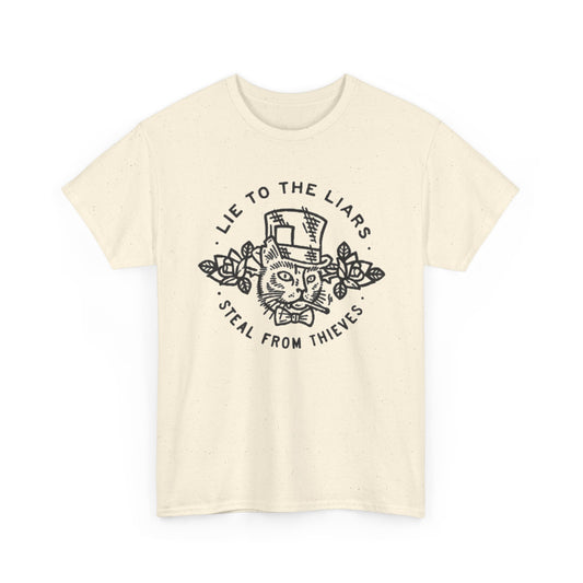 “Lie to the Liar, Steal from the Thieves” Graphic T-Shirt Men's Tee