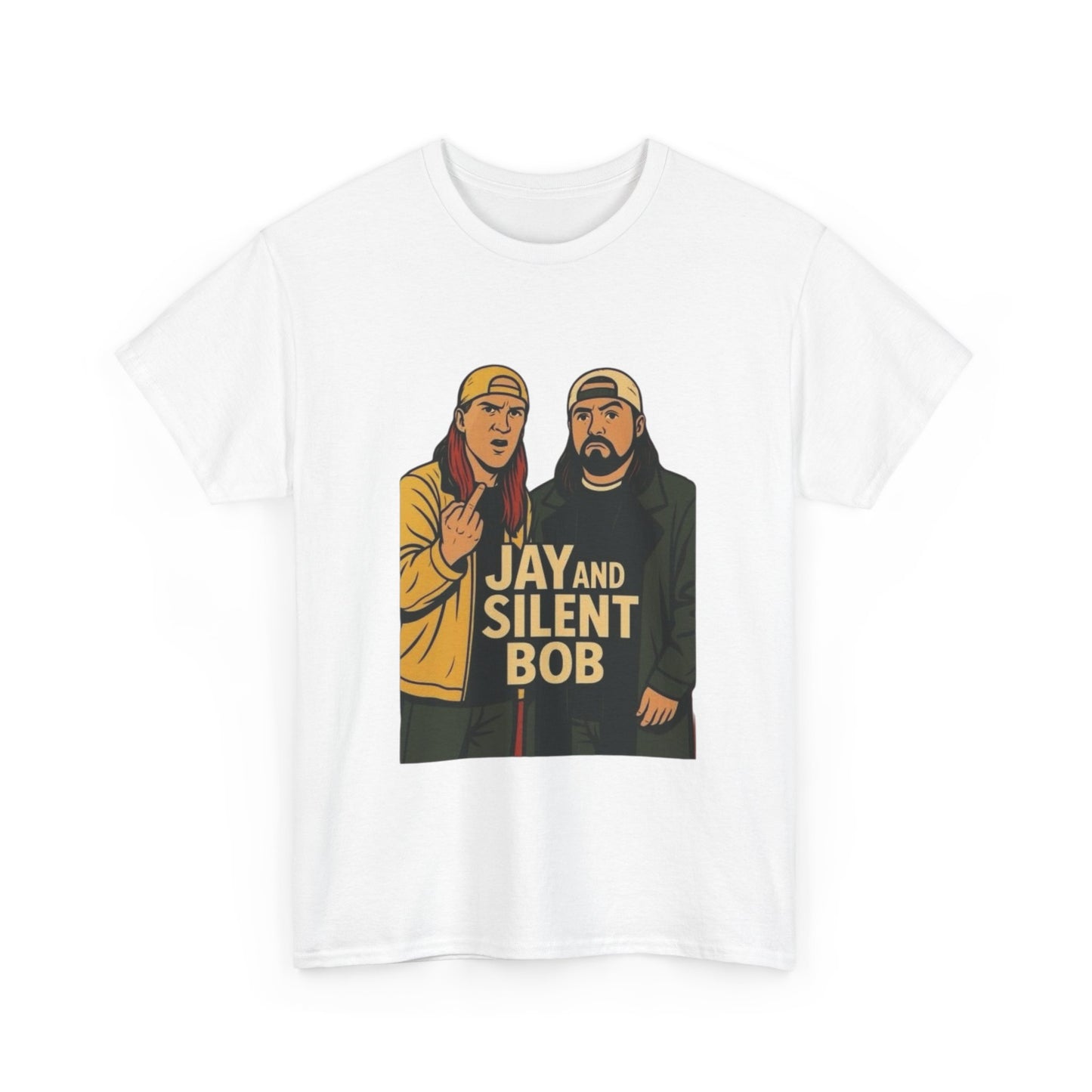 Jay And Silent Bob Comedy Graphic T Shirt NEW Unisex Heavy Cotton Tee