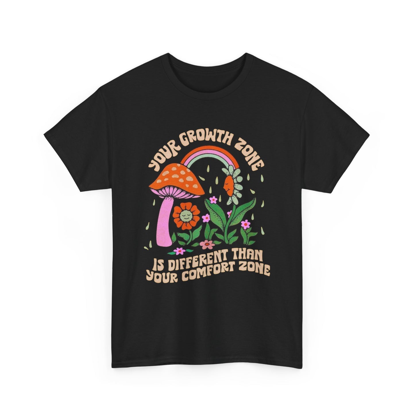 Your Growth Zone Graphic T Shirt Unisex Heavy Cotton Tee