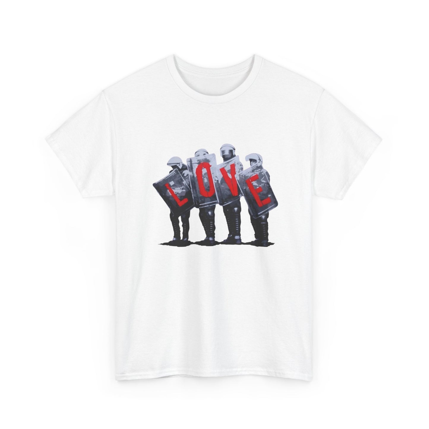 Love Riot Graphic T Shirt NEW GIFT Unisex Heavy Cotton Tee