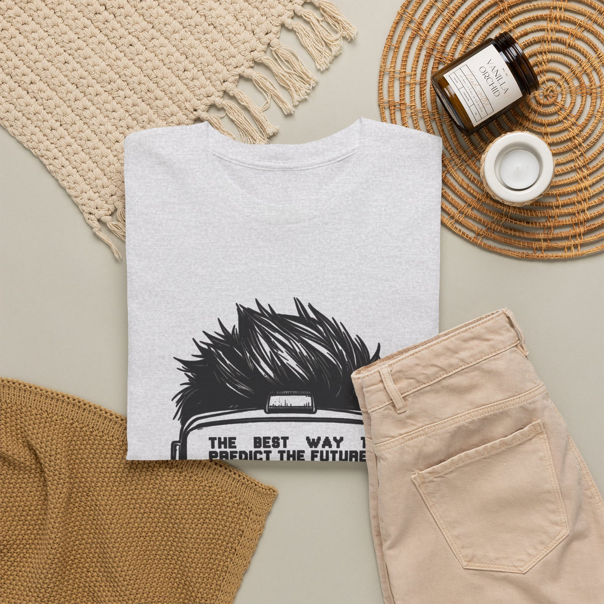 Create The Future Graphic T Shirt Men's Heavy Cotton Tee