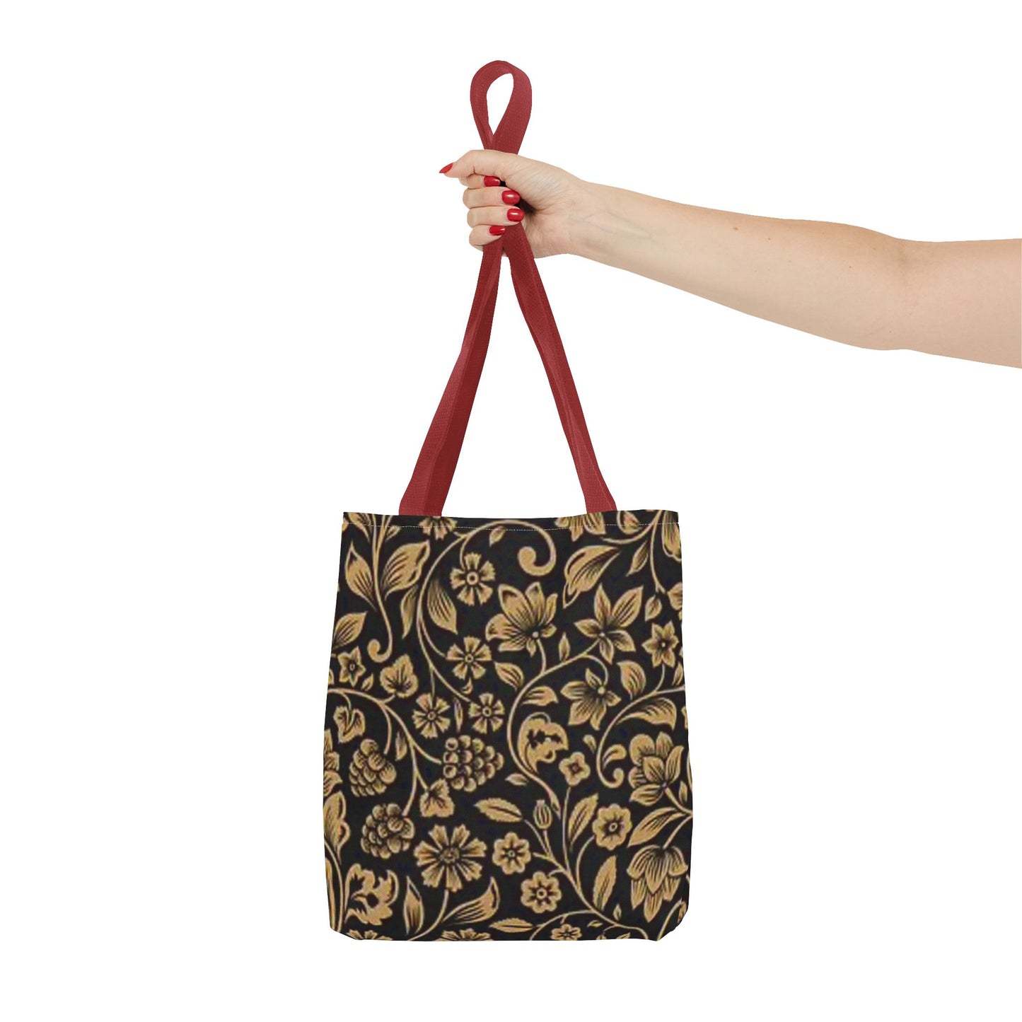 Gold Flowers Multi Color BRAND NEW MODERN Tote Bag (AOP)