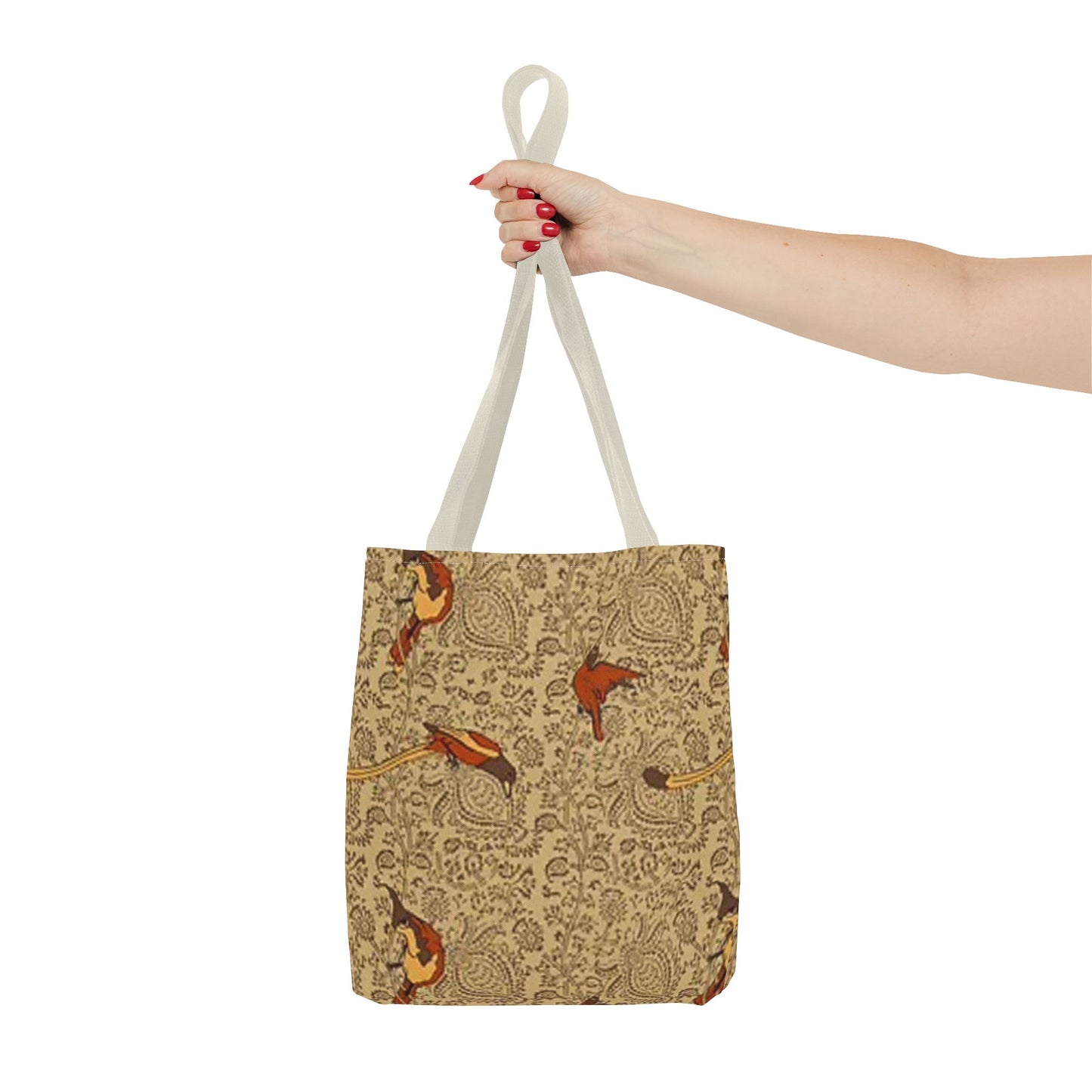 Gold Bird Pattern Multi Color BRAND NEW MODERN Tote Bag (AOP)