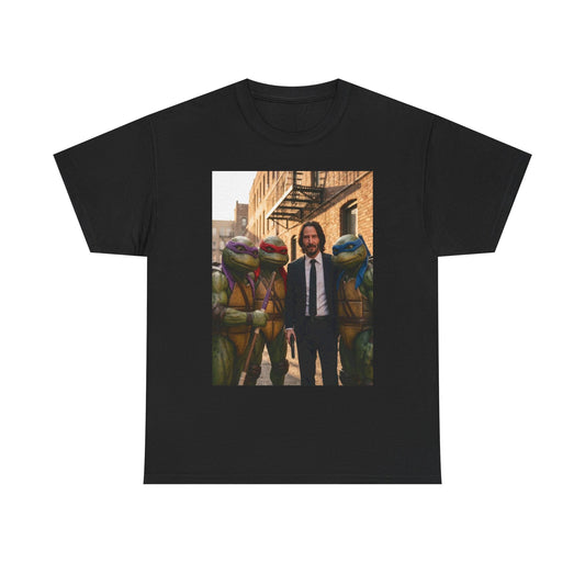 John Wick And Turtles Graphic T Shirt