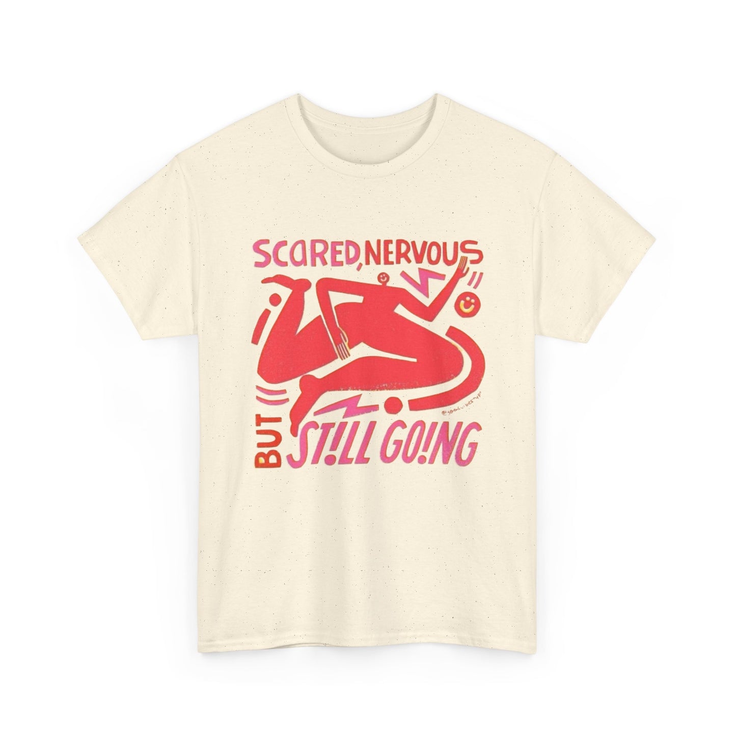 Scared And Nervous Graphic T-Shirt Unisex Heavy Cotton Tee Gift