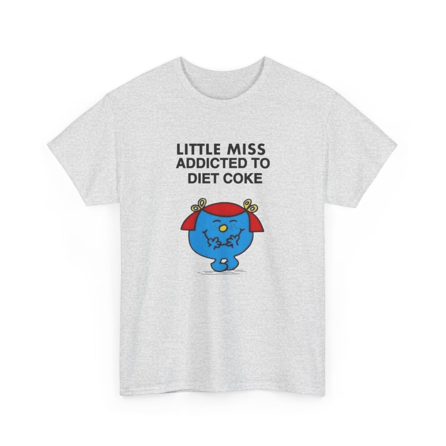 Little Miss Addicted To Diet Coke Graphic T Shirt Womens Heavy Cotton Tee