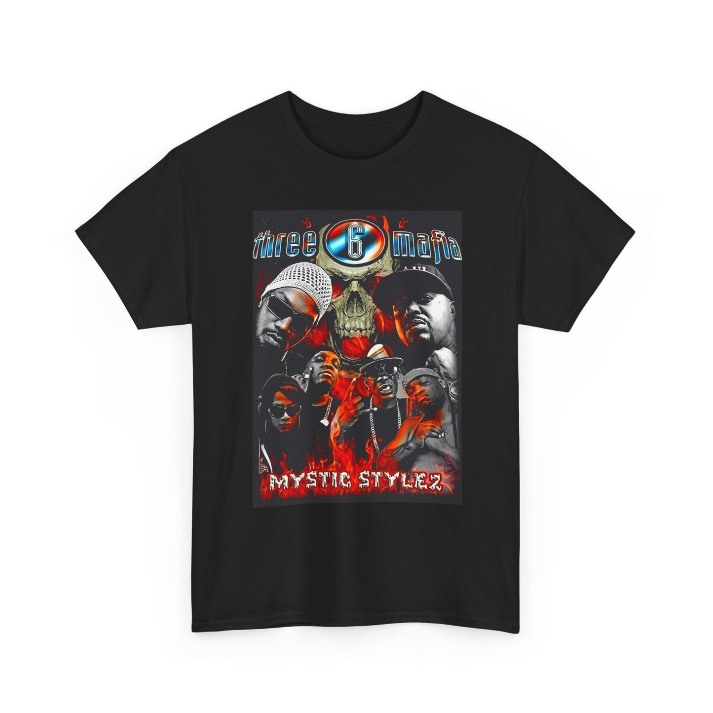 Three 6 Mafia Graphic T Shirt Retro Rap Unisex Heavy Cotton Tee