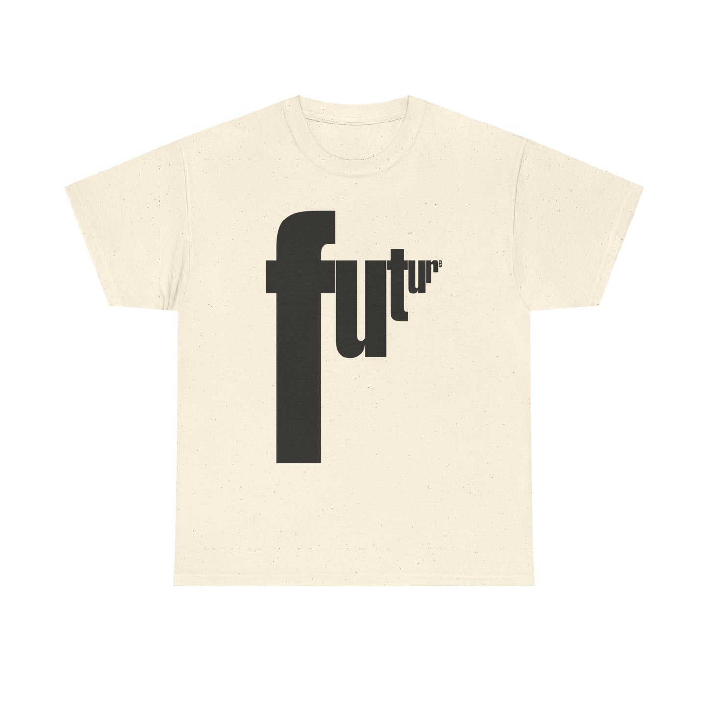 Future Retro Lettering Graphic T Shirt Unisex Heavy Cotton Tee
