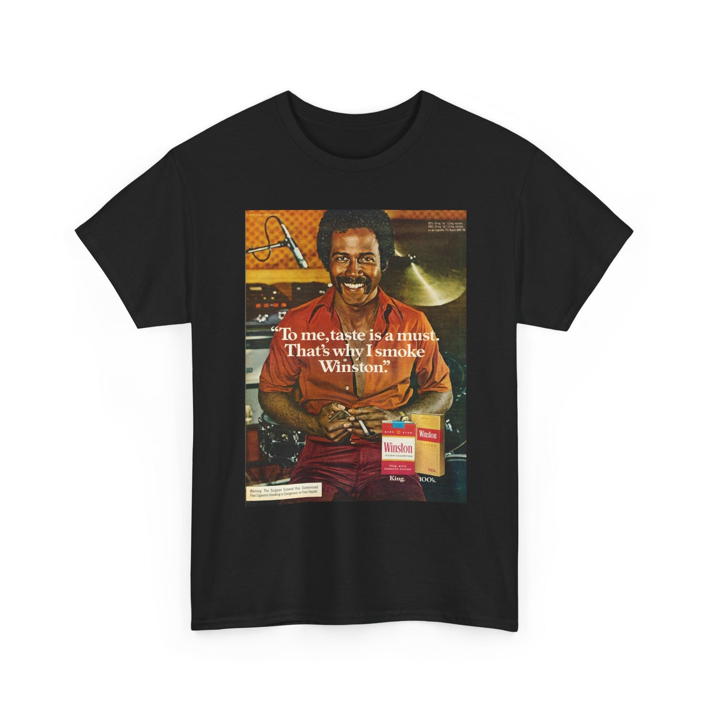 Winston Cigarettes Graphic T Shirt Vintage Art Retro Unisex Heavy Cotton Tee