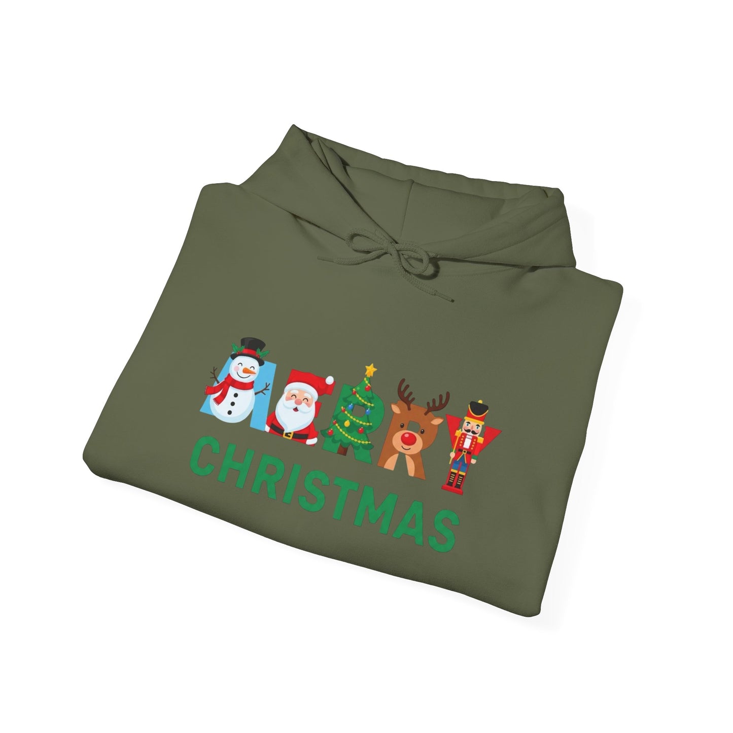 Merry Christmas Ornaments Graphic Hoodie Unisex Heavy Blend™ Hooded Sweatshirt