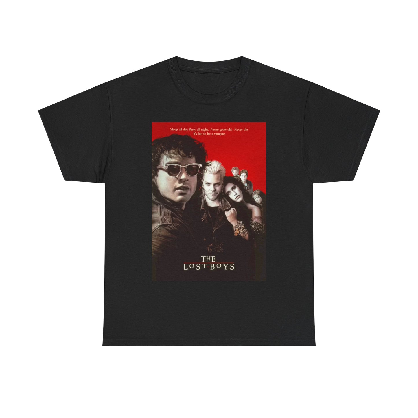 The lost Boys Tshirt Vintage Movie Poster Retro Graphic Unisex Heavy Cotton Tee