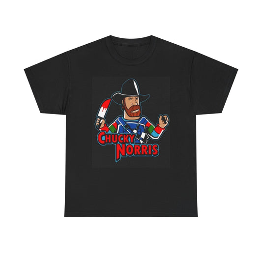 Chucky Norris Funny Shirt Apparel BRAND NEW Unisex Heavy Cotton Tee