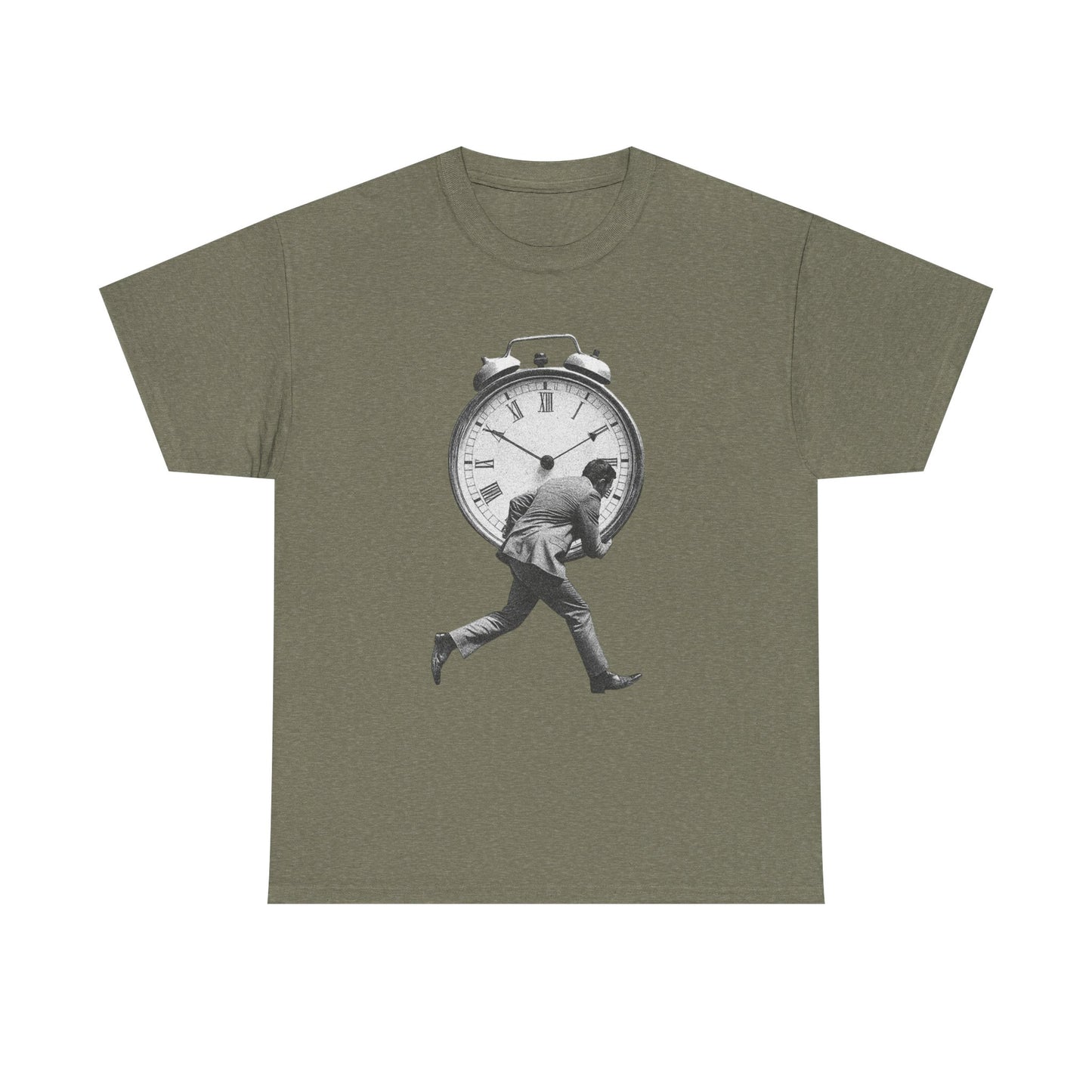 Times Running Out Graphic T Shirt NEW GIFT Unisex Heavy Cotton Tee
