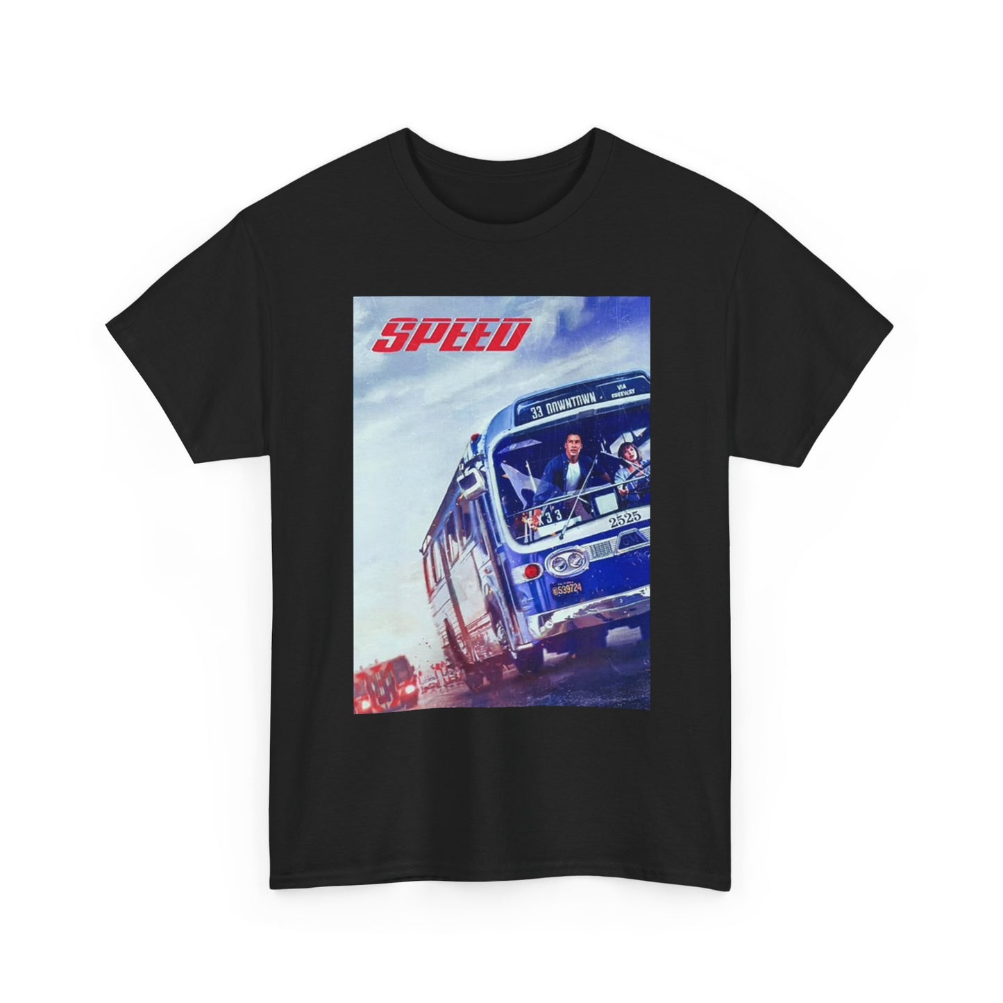 Speed Graphic T Shirt Vintage Poster Movie Retro Unisex Heavy Cotton Tee