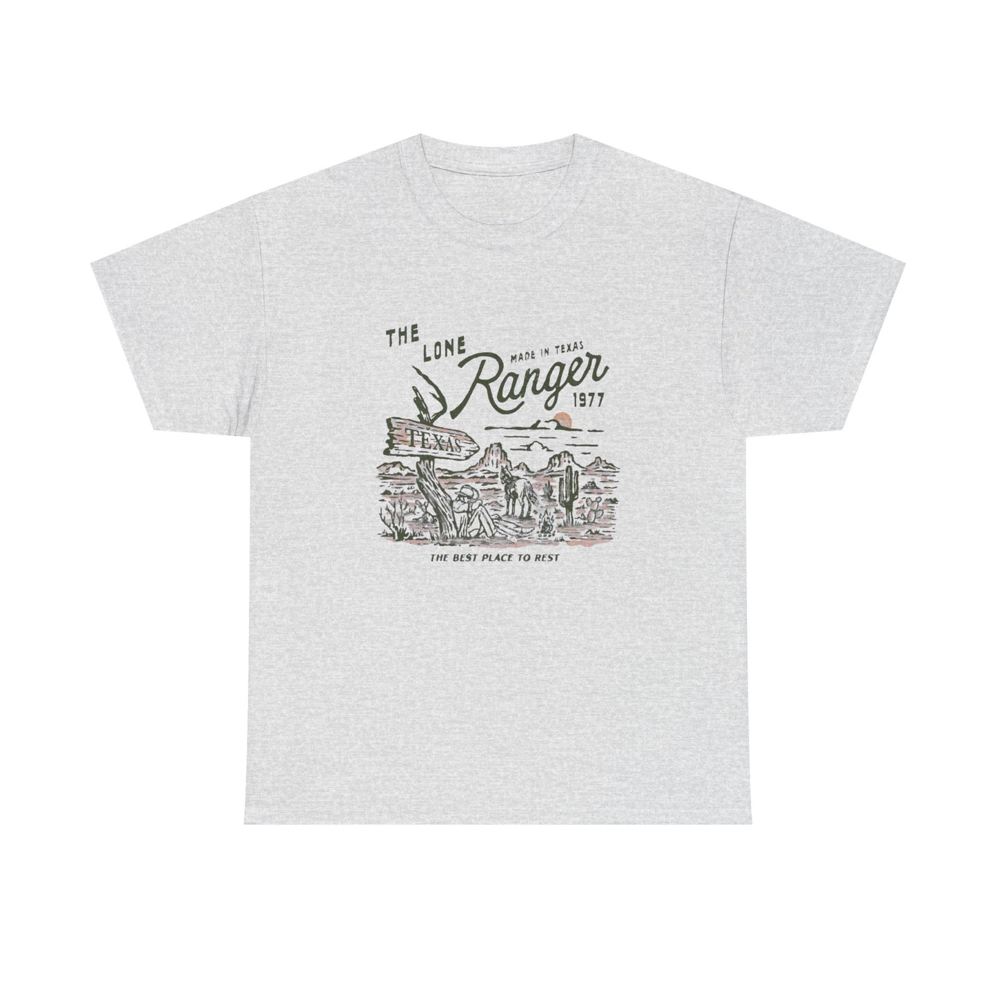 The Lone Ranger Texas Graphic T Shirt Unisex Heavy Cotton Tee