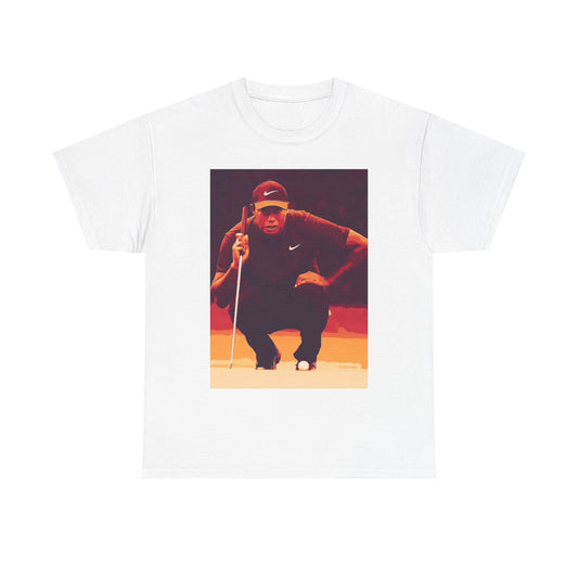 Tiger Woods T shirt Golfing Masters Golf Unisex Heavy Cotton Tee Happy Gilmore
