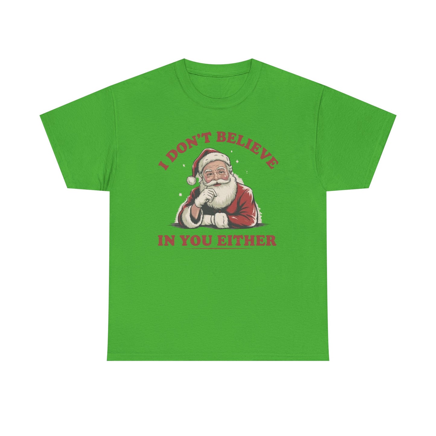 Santa's Real Funny Christmas Graphic T Shirt NEW Unisex Heavy Cotton Tee