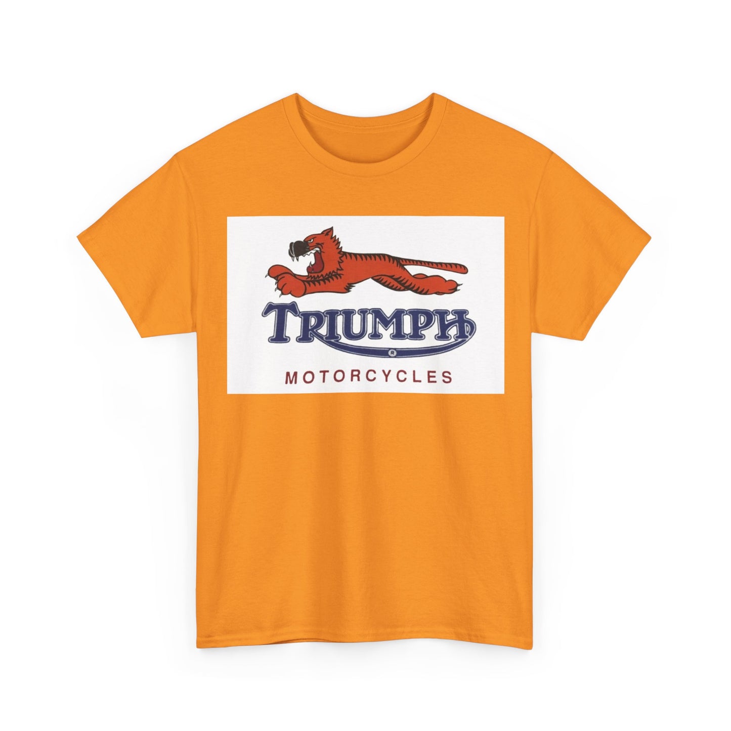Triumph T-shirt vintage motorcycles nostalgia Tiger Unisex Heavy Cotton Tee