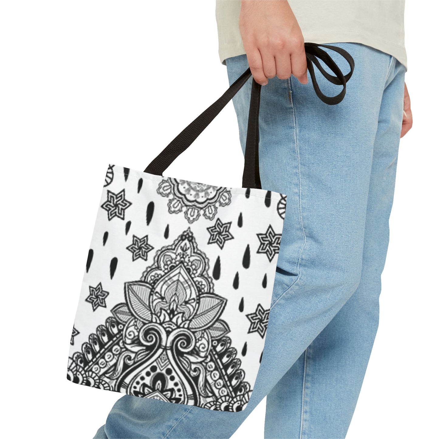 White And Black Multi Color BRAND NEW MODERN Tote Bag (AOP)