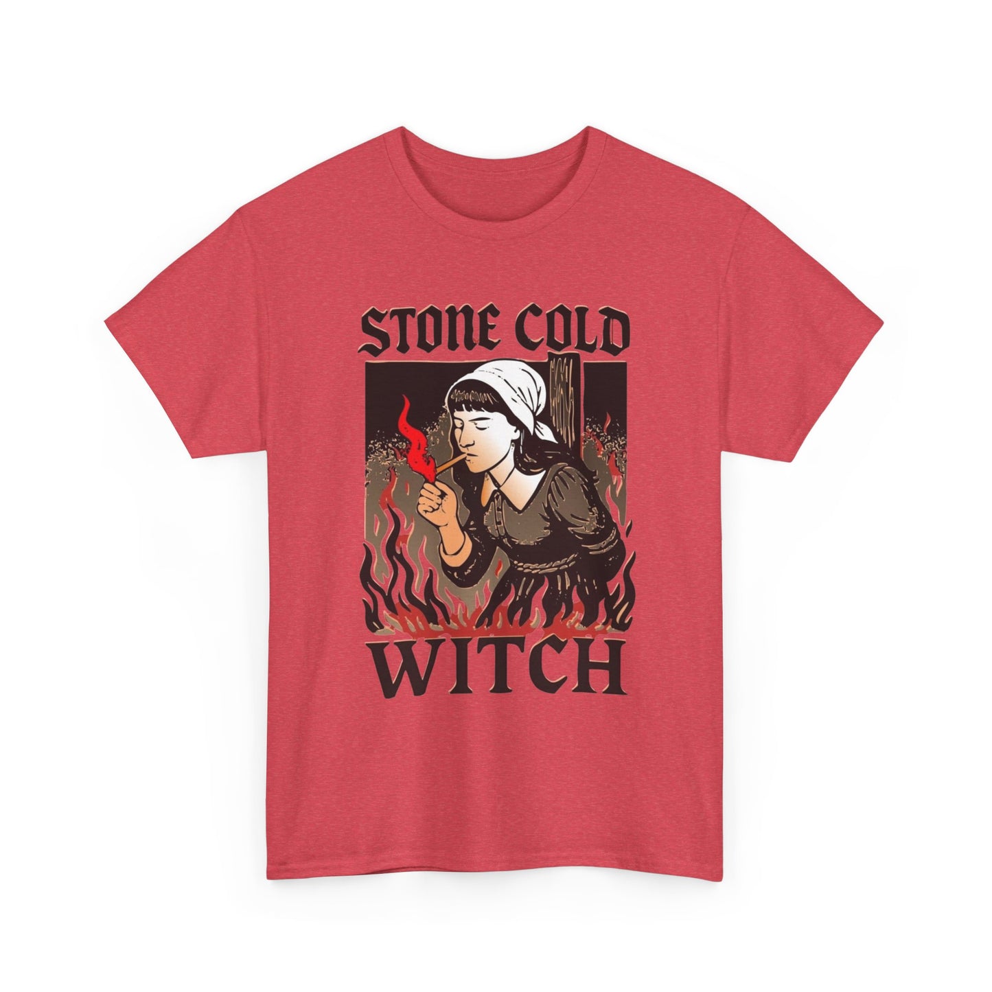 Stone Cold Witch Graphic T Shirt NEW Unisex Heavy Cotton Tee