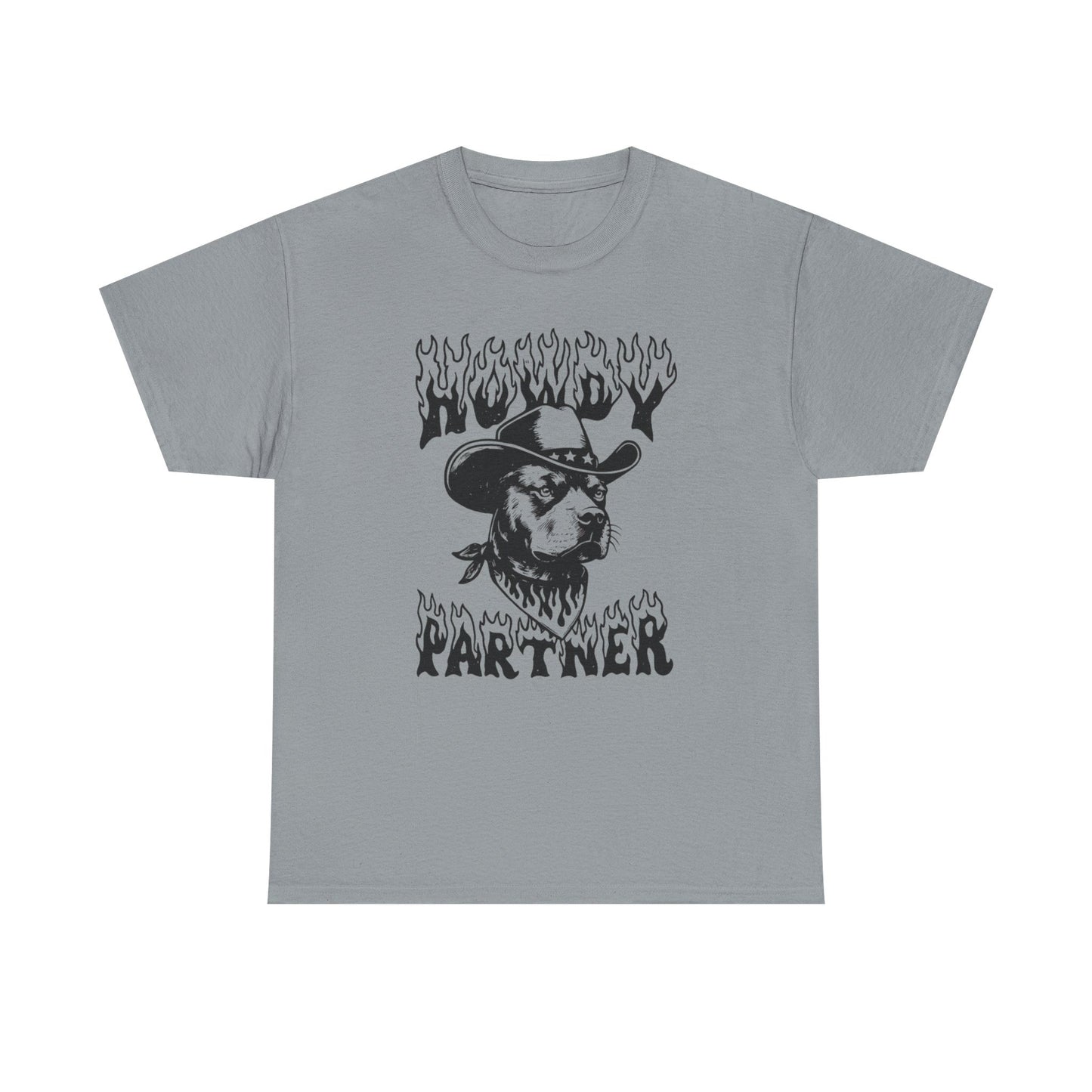 Howdy Partner Pit bull Graphic T Shirt NEW ADULT